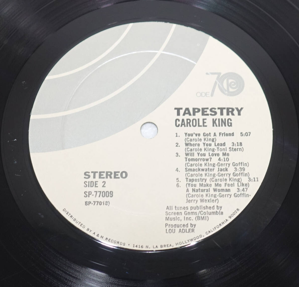 極美! US EPIC SP-77009 オリジナル TAPESTRY / Carole Kingの画像7