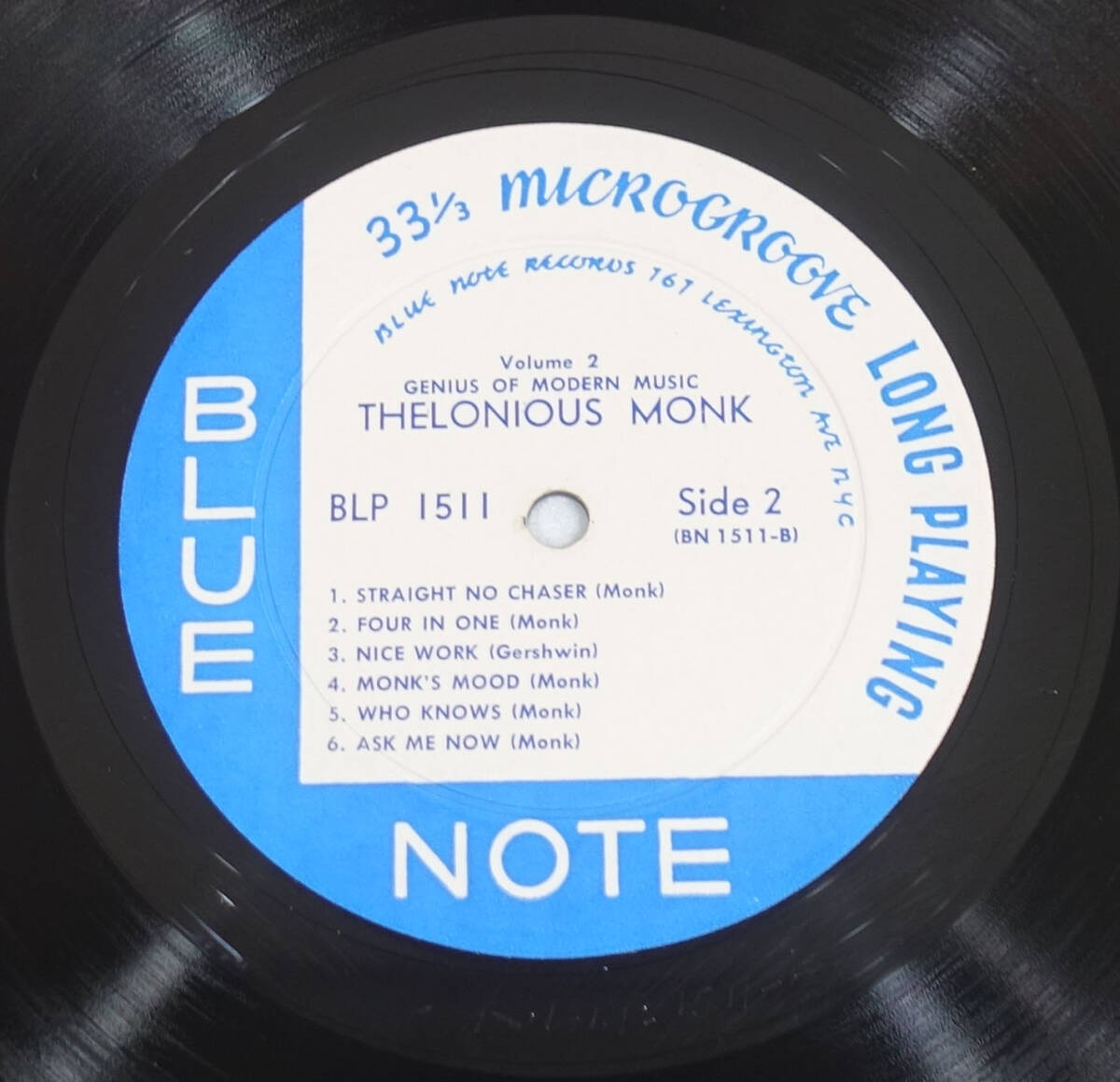 極美! US BLUE NOTE BLP 1511 オリジナル Genius of Modern Music / Thelonious Monk Lexington/DG/RVG/EARの画像4