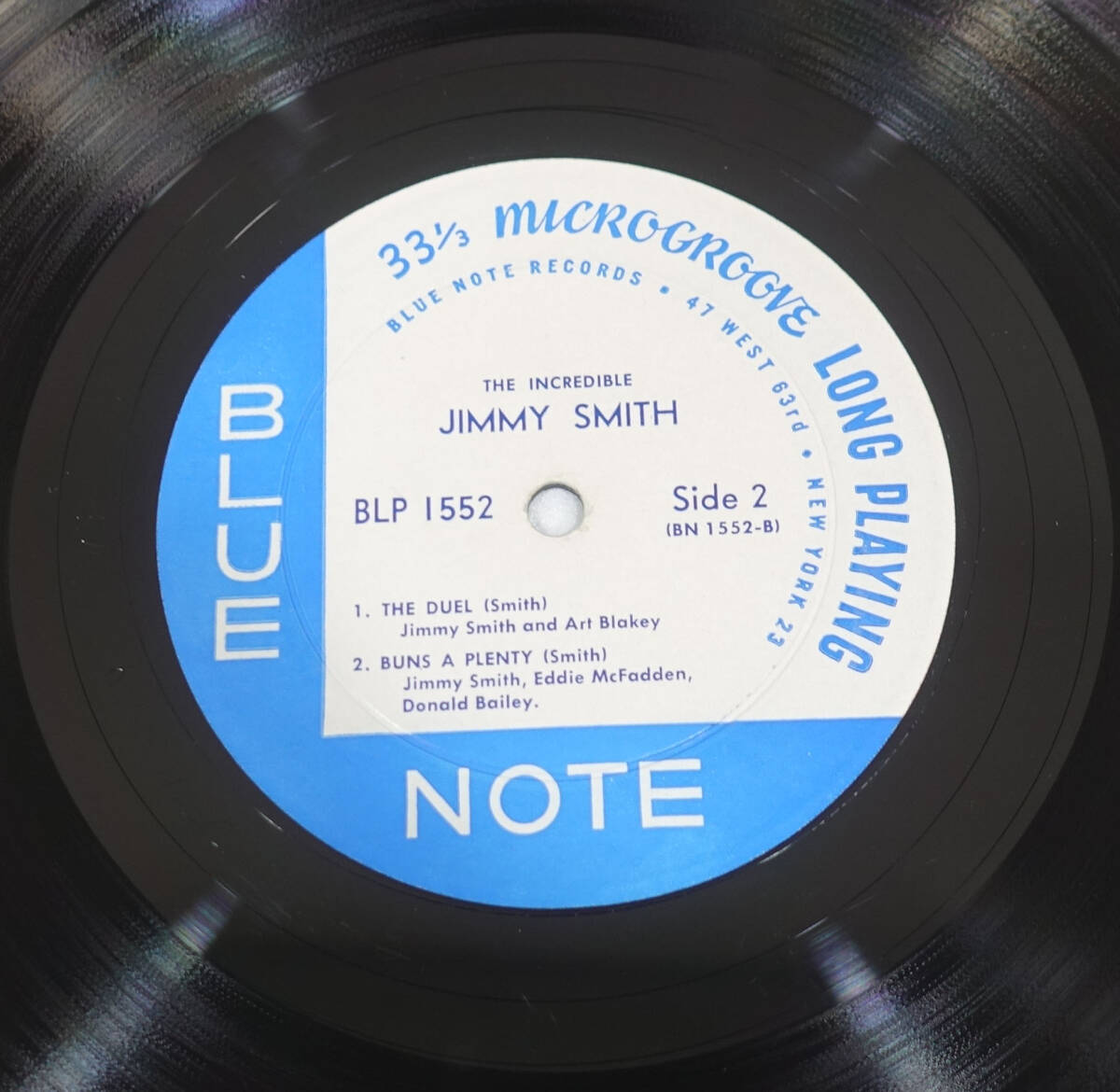 極美! US BLUE NOTE BLP 1552 オリジナル The Incredible / Jimmy Smith NY23/DG/RVG/EARの画像8