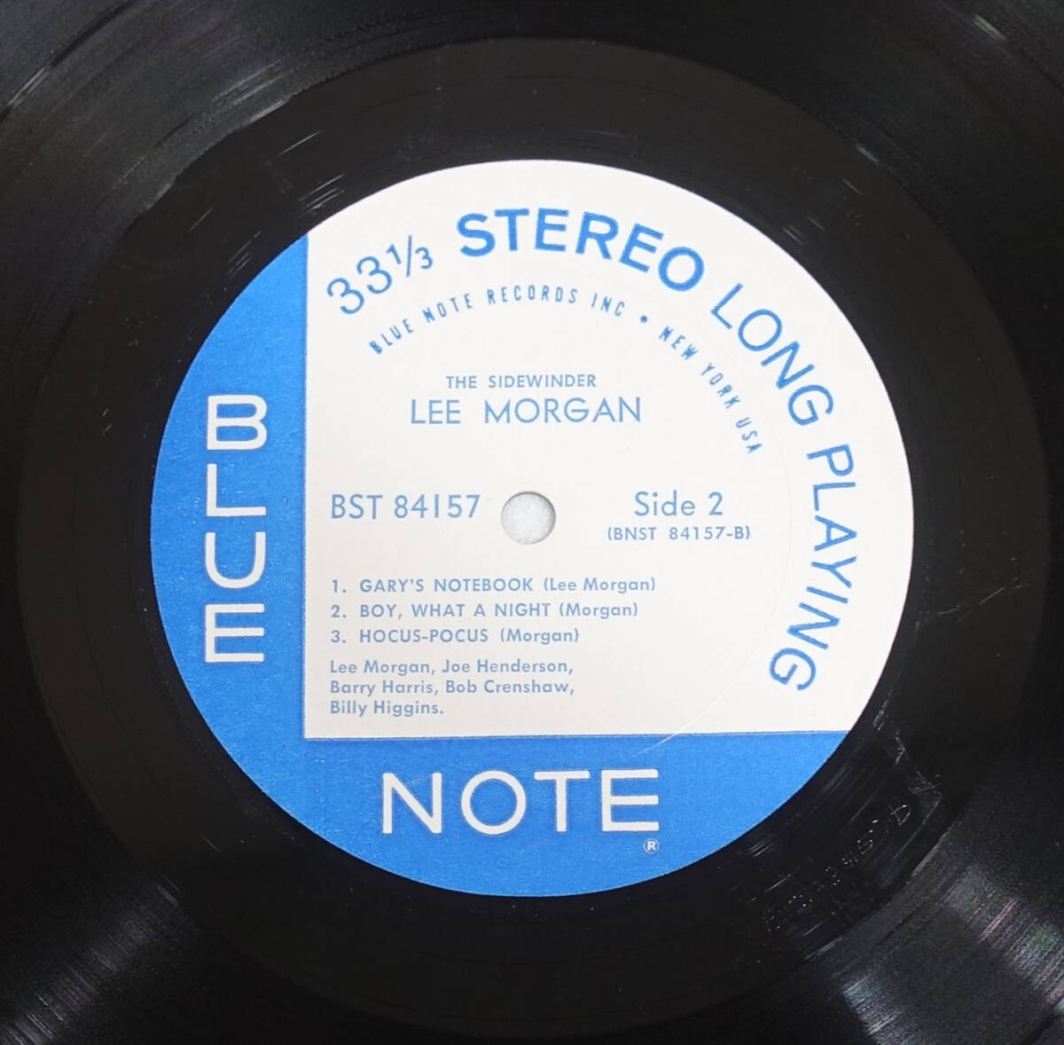 極美! US BLUE NOTE BST 84157 オリジナル The Sidewinder / Lee Morgan NYC/RVG/EARの画像8