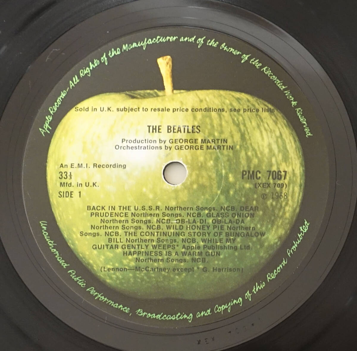 UK Original 初回 APPLE PMC 7067-8 #0092180 White Album / The Beatles MAT: 1/1/1/1+完品_画像6