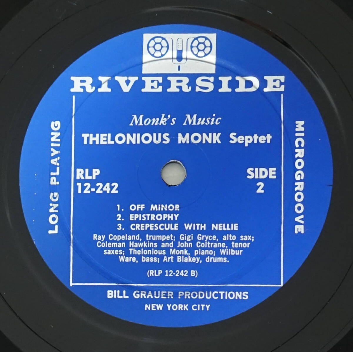 極美! US Riverside RLP 12-242 オリジナル Monk’s Music / Thelonious Monk 靑小/DGレーベル_画像5