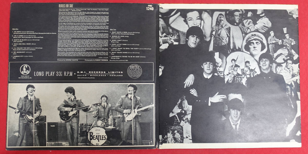 極美! UK Original初回 Parlophone PMC 1240 Beatles For Sale / The Beatles MAT: 3N/3N_画像4