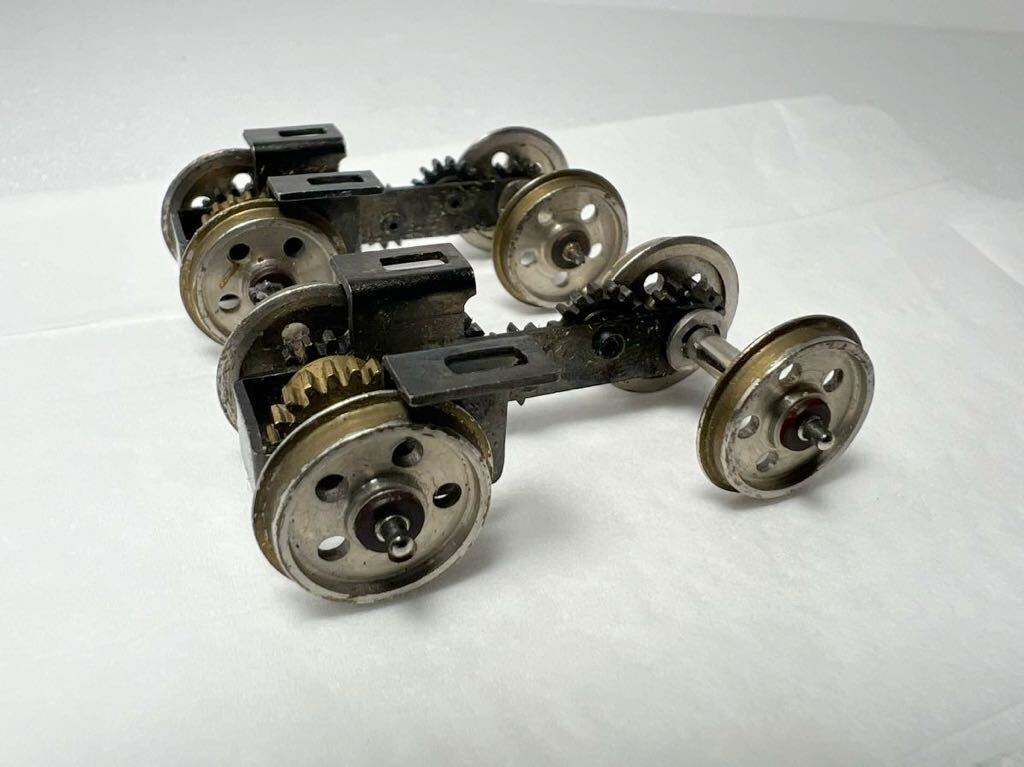 鉄道模型 車輪 ギア インサイドギア 軸間距離約30mm 車輪直径約16mm HOゲージ 車輌パーツ ジャンク_画像5