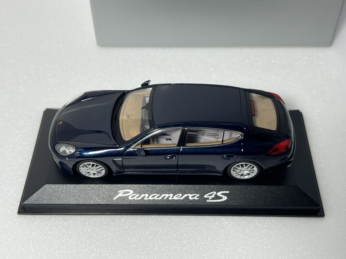 ミニチャンプス 1/43 Porsche Panamera 4S ポルシェ パナメーラ ロング 2013 ダークブルー 特注 WAP0204500E_画像9