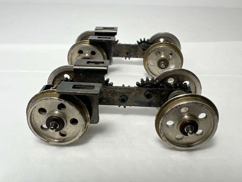 鉄道模型 車輪 ギア インサイドギア 軸間距離約30mm 車輪直径約16mm HOゲージ 車輌パーツ ジャンク_画像6