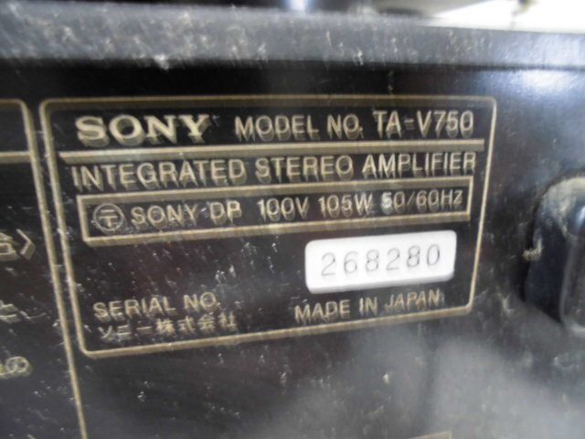 4-609*SONY/ Sony system player PS-V725/CDP-V750/TC-V750/ST-V750TV/TA-V750/SEQ-V750! direct pick ip possible!*