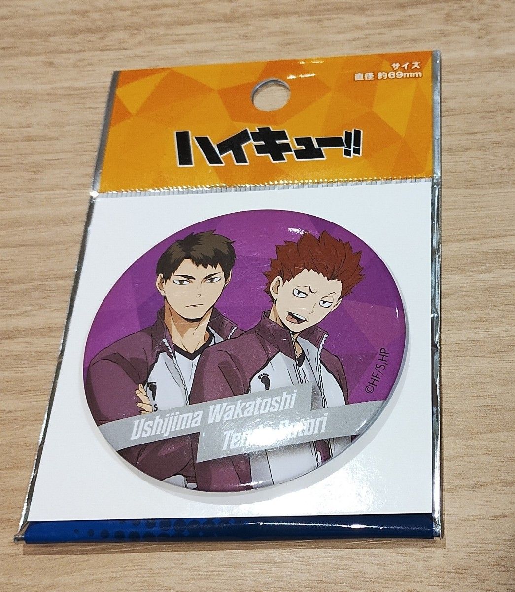 ハイキュー!!　缶バッジ風ミラー　牛島　若利　天童　覚