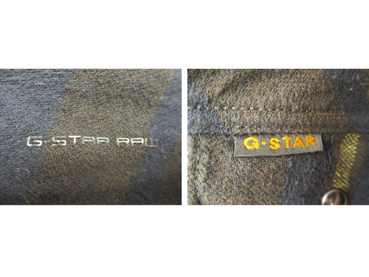 G-STAR RAW●ジースターロウ＜コットン チェック 長袖シャツ＞●M863c_画像10