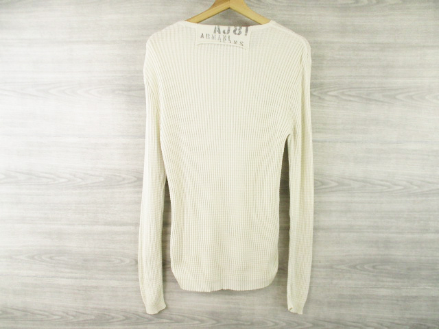 ARMANI JEANS* Armani Jeans < cotton knitted waffle long T>*M2198c