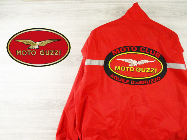 MOTO GUZZI●モトグッチ＜厚手 ナイロン ライダースジャケット＞●M1778cの画像1