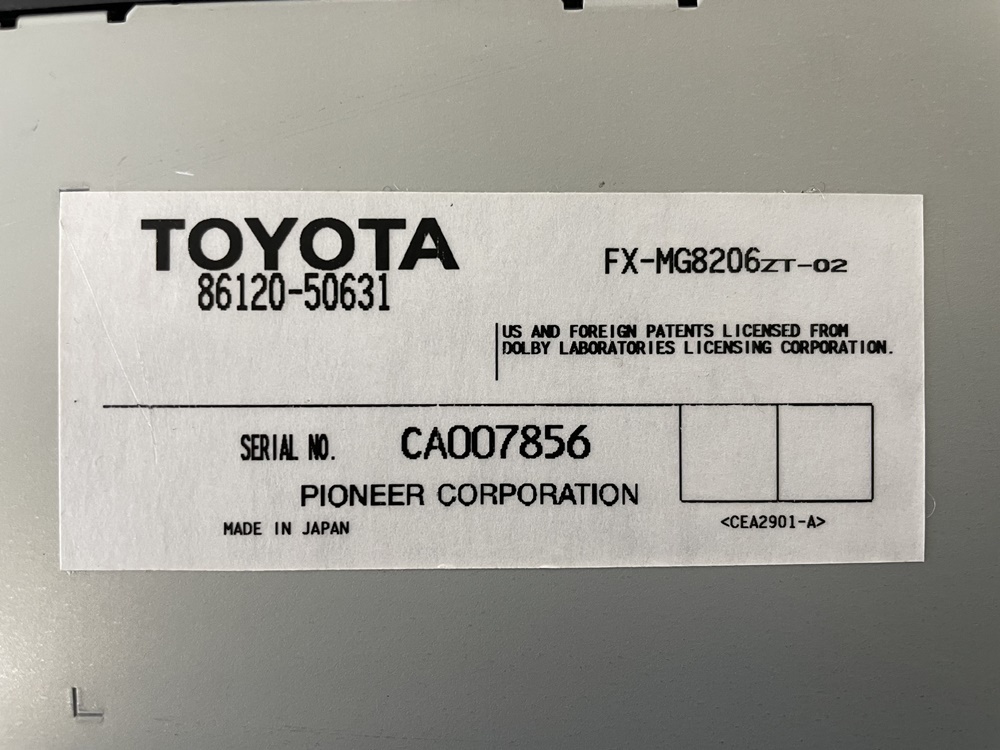 TOYOTA Toyota UCF30 UCF31 Celsior оригинальный CD MD плеер Pioneer 86120-50631 б/у товар 305