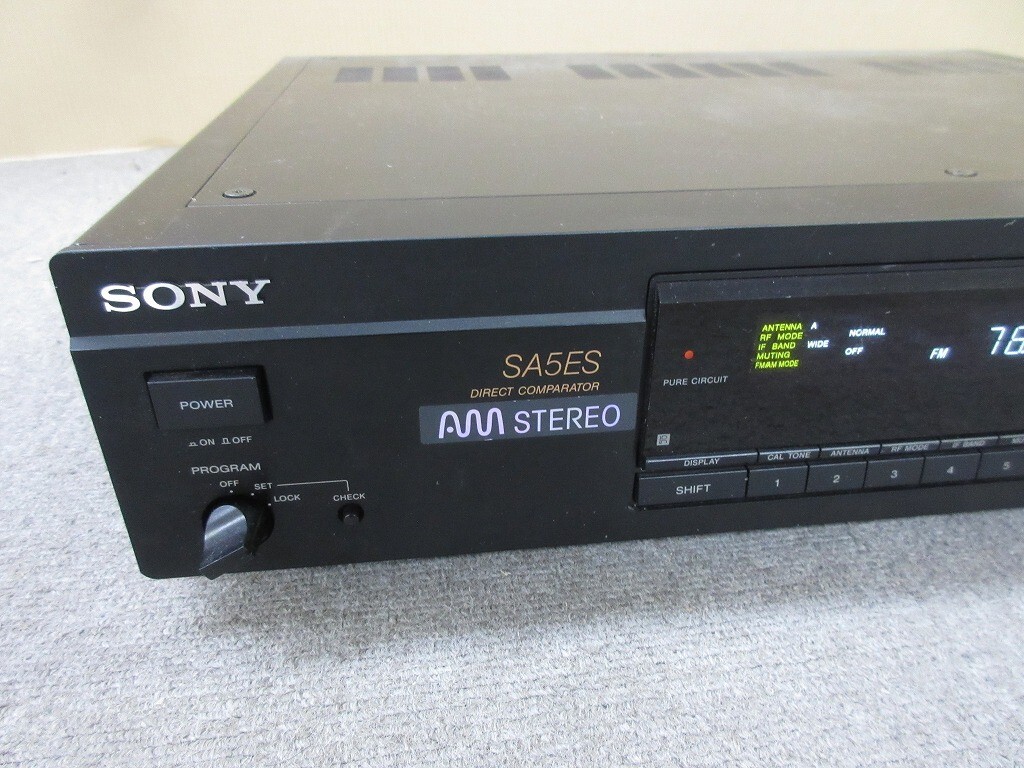 Y046-N37-1096 SONY Sony ST-SA5ES FM/AM stereo tuner present condition goods ①