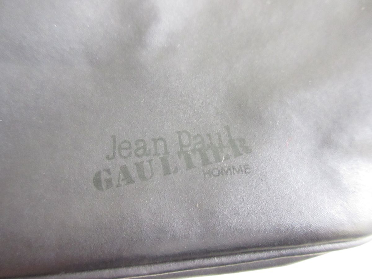 Z104-N36-1665 Jean Paul GAULTIER ジャンポールゴルチェ ハンドバッグ ブラック H約24×W約37×D約12cm 現状品①