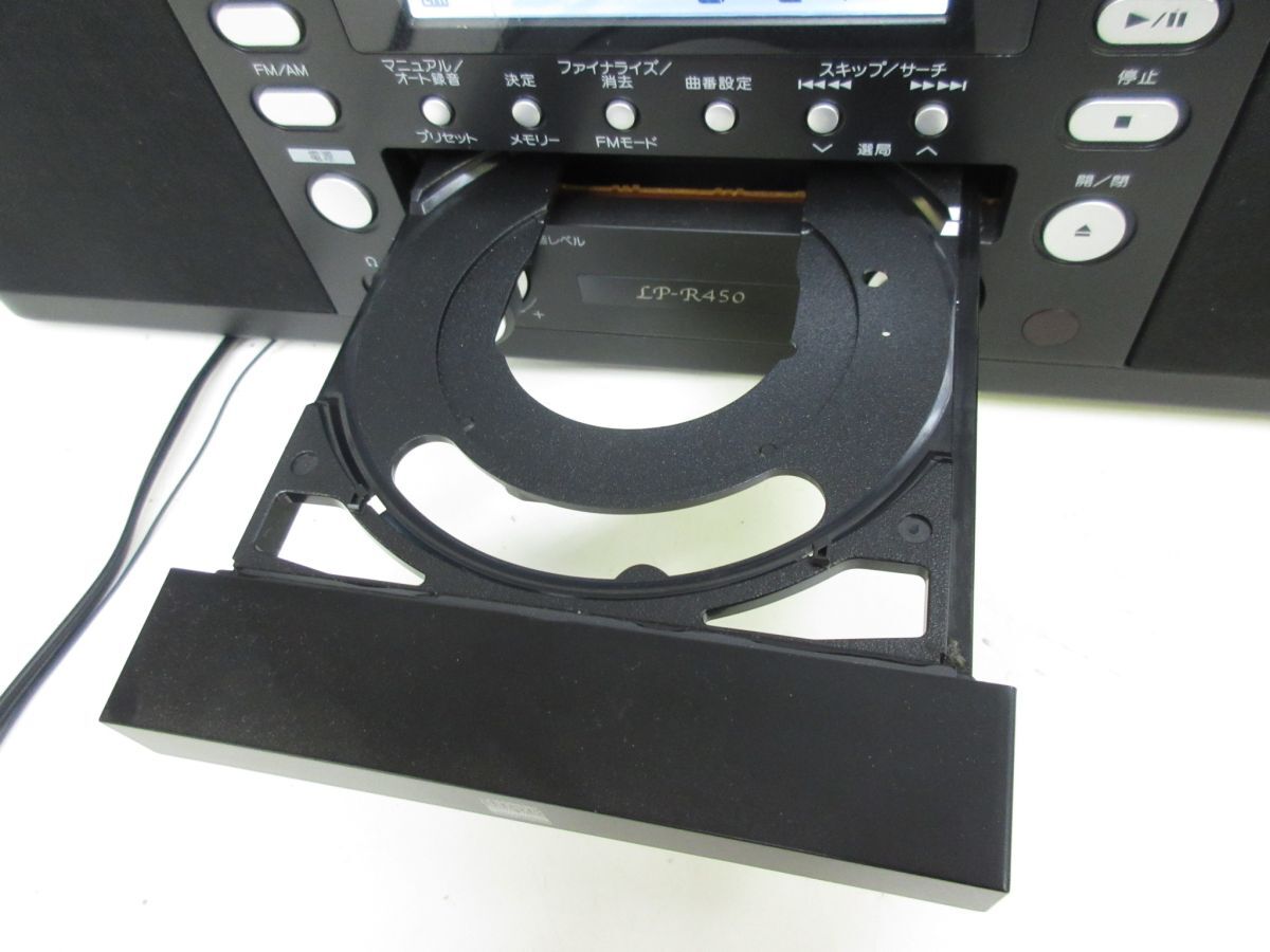 Y083-N38-404 TEAC ティアック LP-R450 ターンテーブルカセット付きCDレコーダー 2010年製 現状品①の画像5