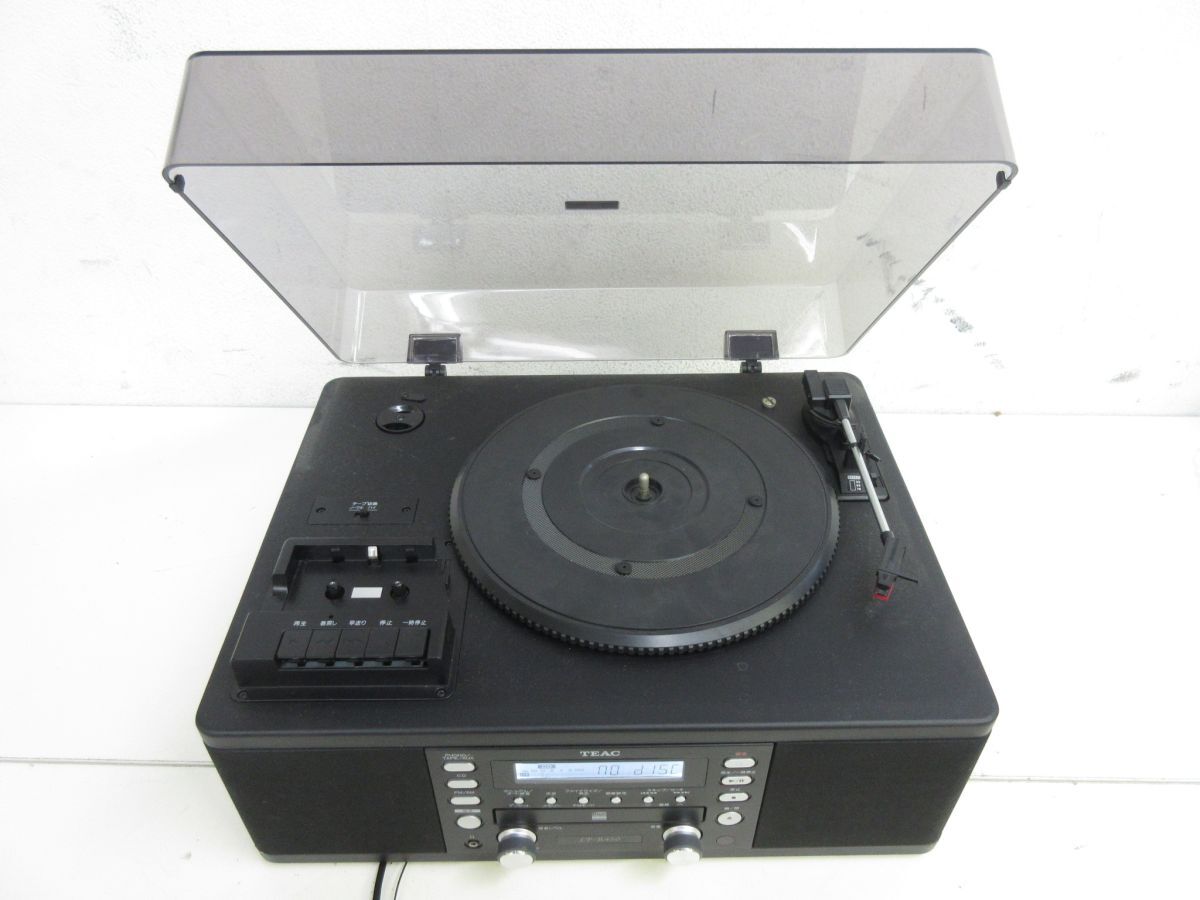 Y083-N38-404 TEAC ティアック LP-R450 ターンテーブルカセット付きCDレコーダー 2010年製 現状品①の画像1