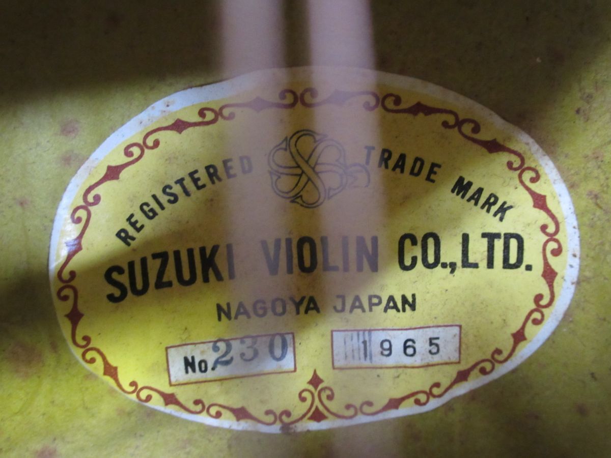 Z019-N30-2014 SUZUKI VIOLIN 鈴木バイオリン No.230 1965 マンドリン 現状品①_画像5