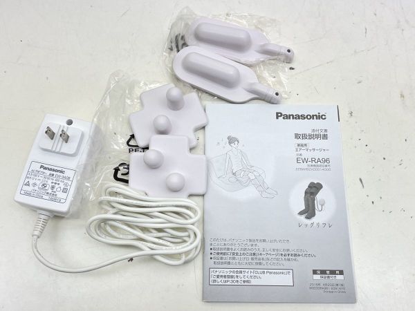 Y002-N36-1617 Panasonic パナソニック エアマッサージャー EW-RA96 温感 レッグリフレ マッサージャー ピンク 箱 説明書付き 現状品②_画像3