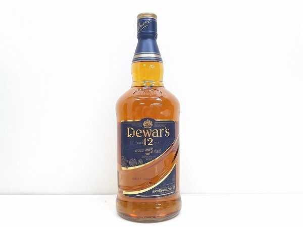 Z243-N36-1681 未開栓 Dewars デュワーズ 12年 スコッチ ウイスキー 1L 1000ml 40% 箱あり 現状品③_画像2