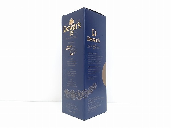 Z243-N36-1681 未開栓 Dewars デュワーズ 12年 スコッチ ウイスキー 1L 1000ml 40% 箱あり 現状品③_画像9