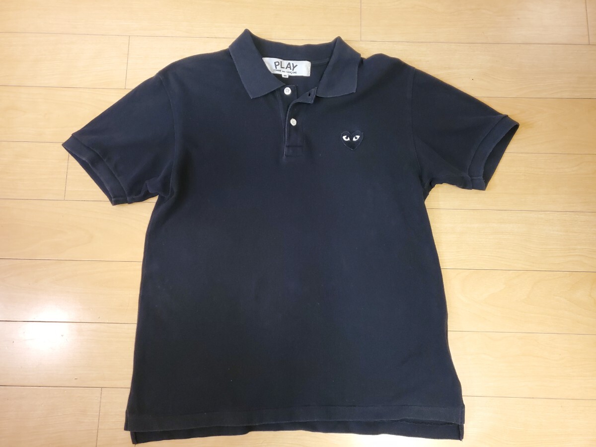  com *te* Garcon polo-shirt with short sleeves black 