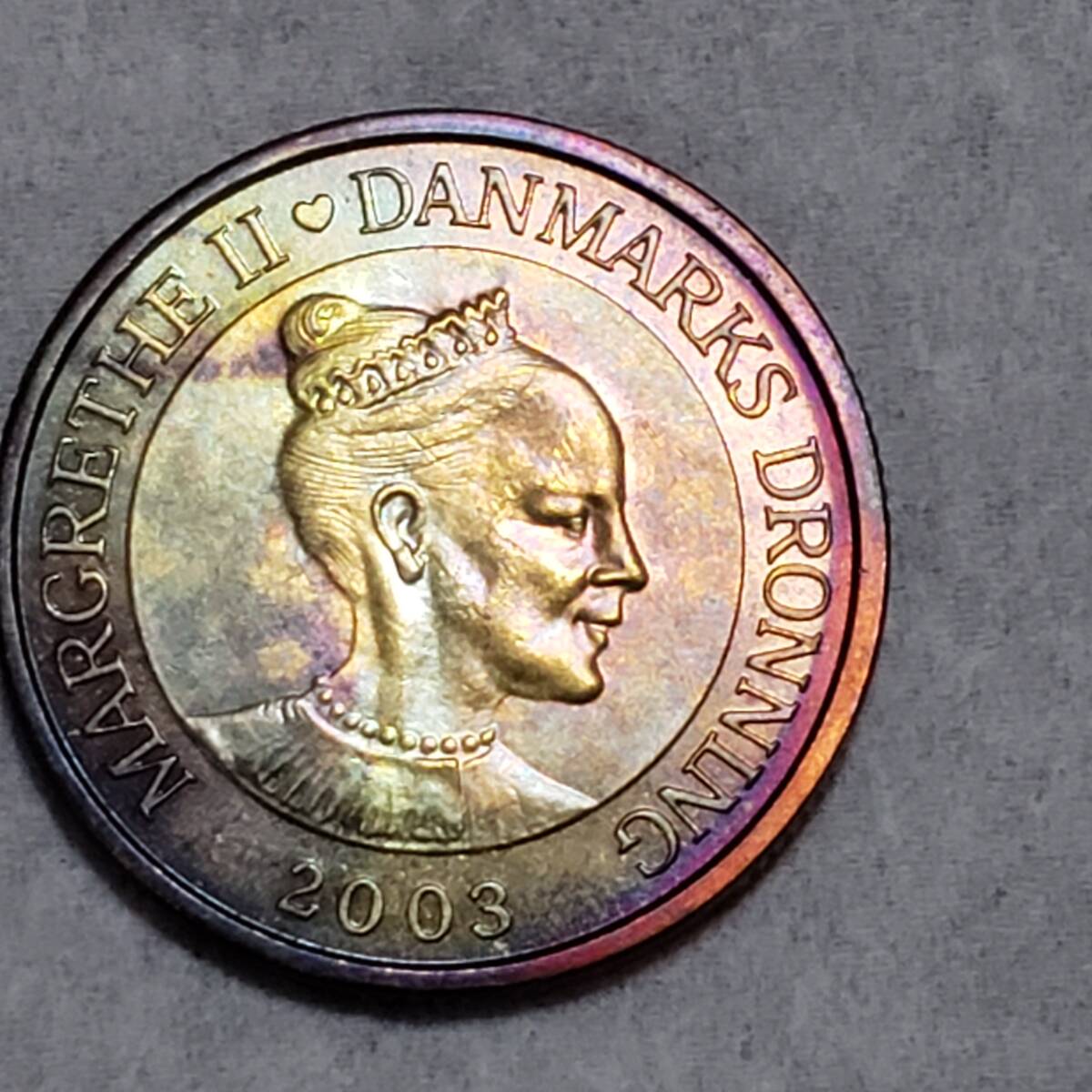 2003　デンマーク　 硬貨　超綺麗なものですトーン　コイン_画像1