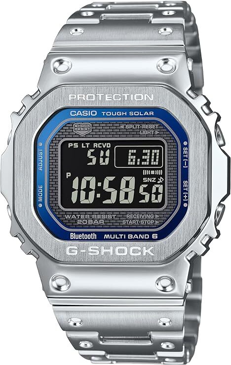 送料無料★国内正規品★新品・未使用★CASIO G-SHOCK Bluetooth搭載 フルメタル 電波ソーラー GMW-B5000D-2JF★化粧箱付★定価￥84,700の画像1