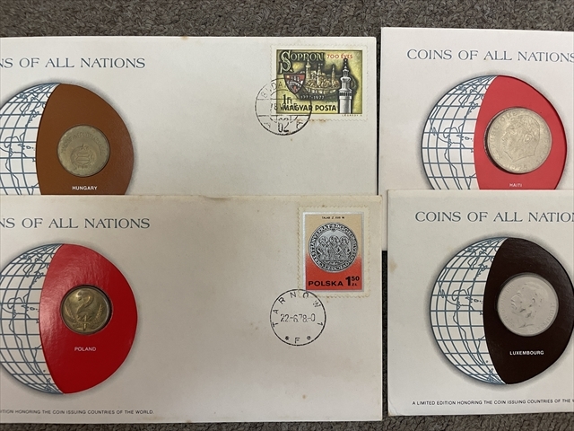上12442 世界 切手 硬貨 コイン COINS OF ALL NATIONS 昭和レトロ 当時物 記念 コレクション コレクター ヴィンテージ 大量まとめセットの画像5