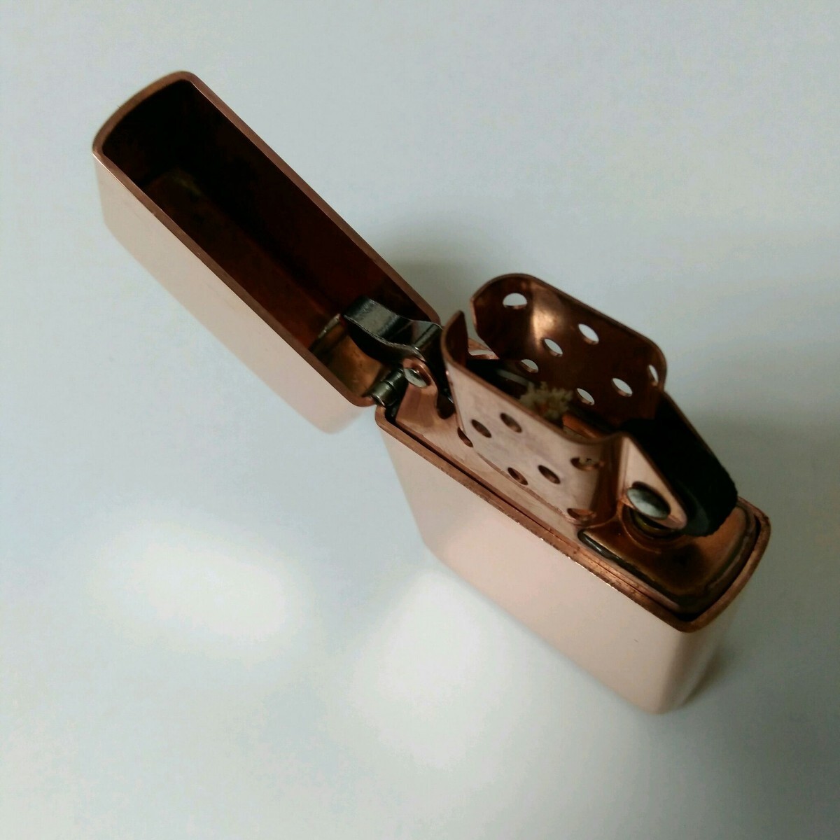 未使用品 SOLID COPPER PREMIUM OIL LIGHTER 純銅無垢(ソリッドカッパー)プレミアムオイルライター ZIPPO互換品 重厚/無地 アーマーケース_画像5