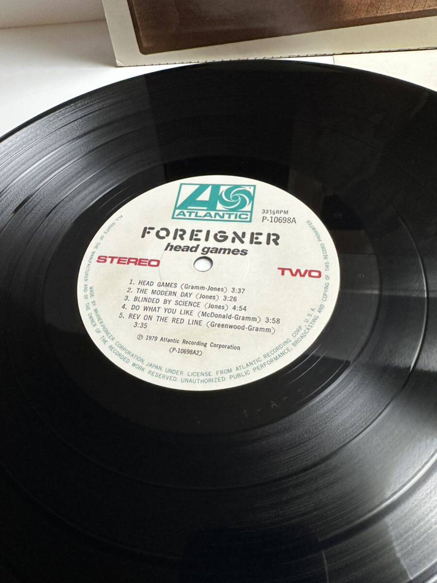 LP レコード 国内盤JPNオリジナル FOREIGNER Head Games フォリナー／ヘッド・ゲームス ('79 Atlantic P-10698A) Head Games（管理No.10） _画像4