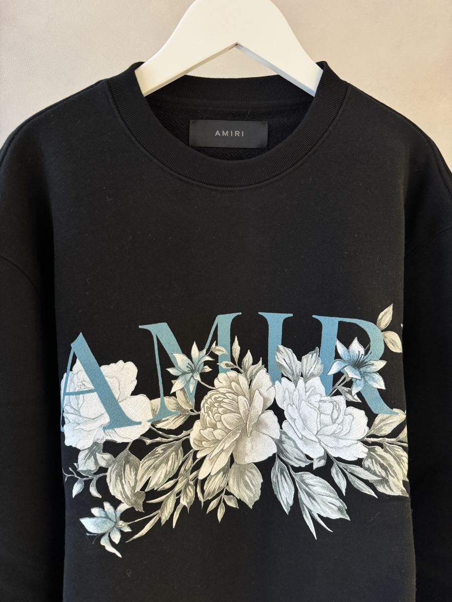 【AMIRI】FLORAL AMIRI LOGO CREWの画像2