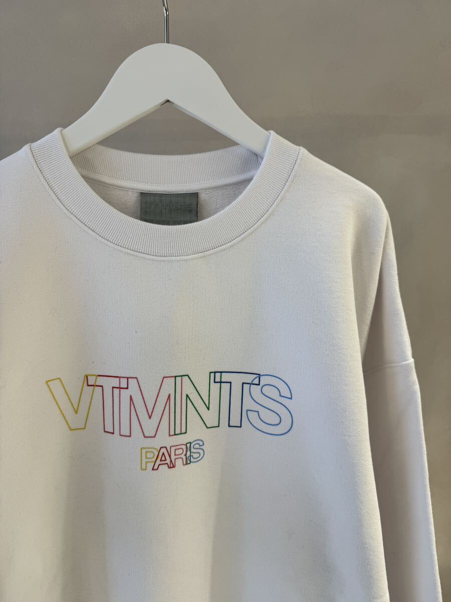 【VTMNTS】logo sweatshirt BLACKの画像2