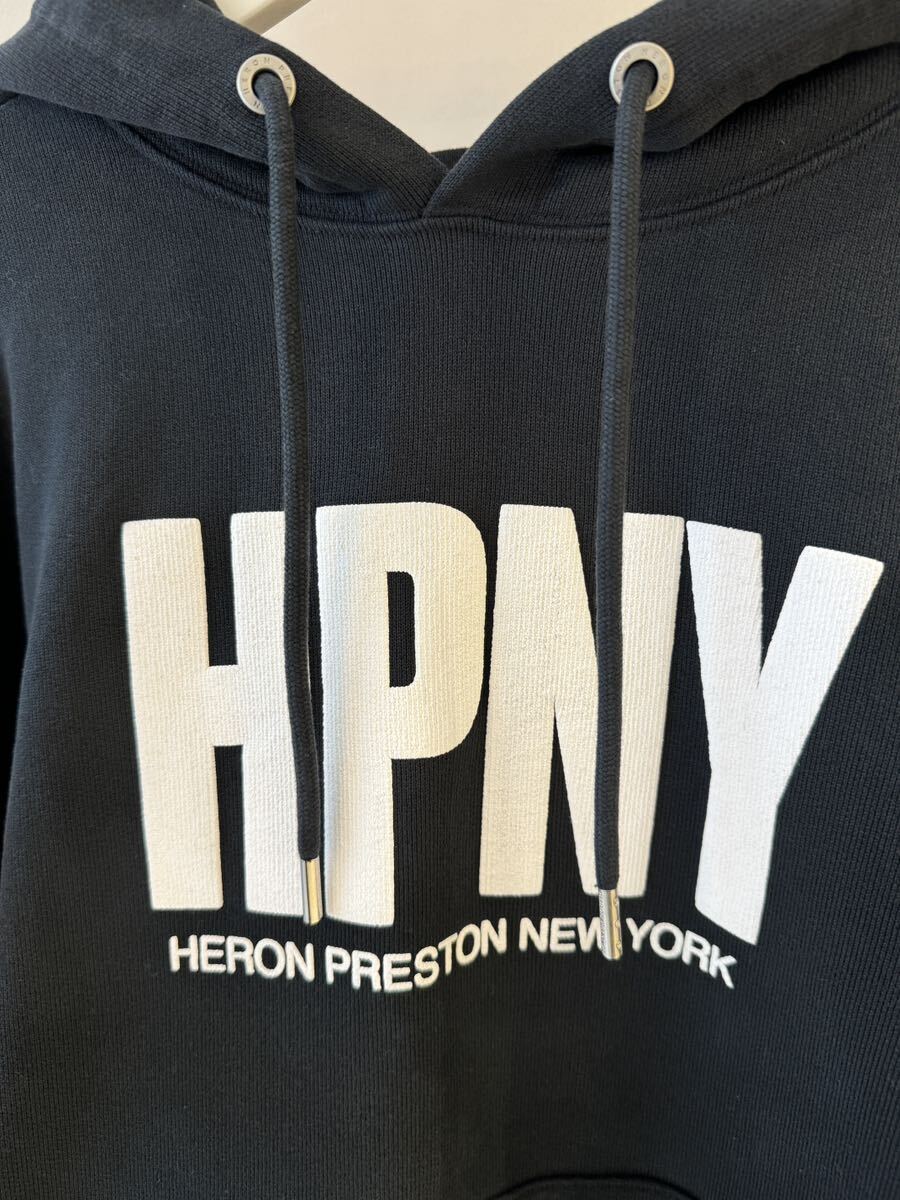 HERON PRESTON】REG HPNY HOODIE BLACK_画像2