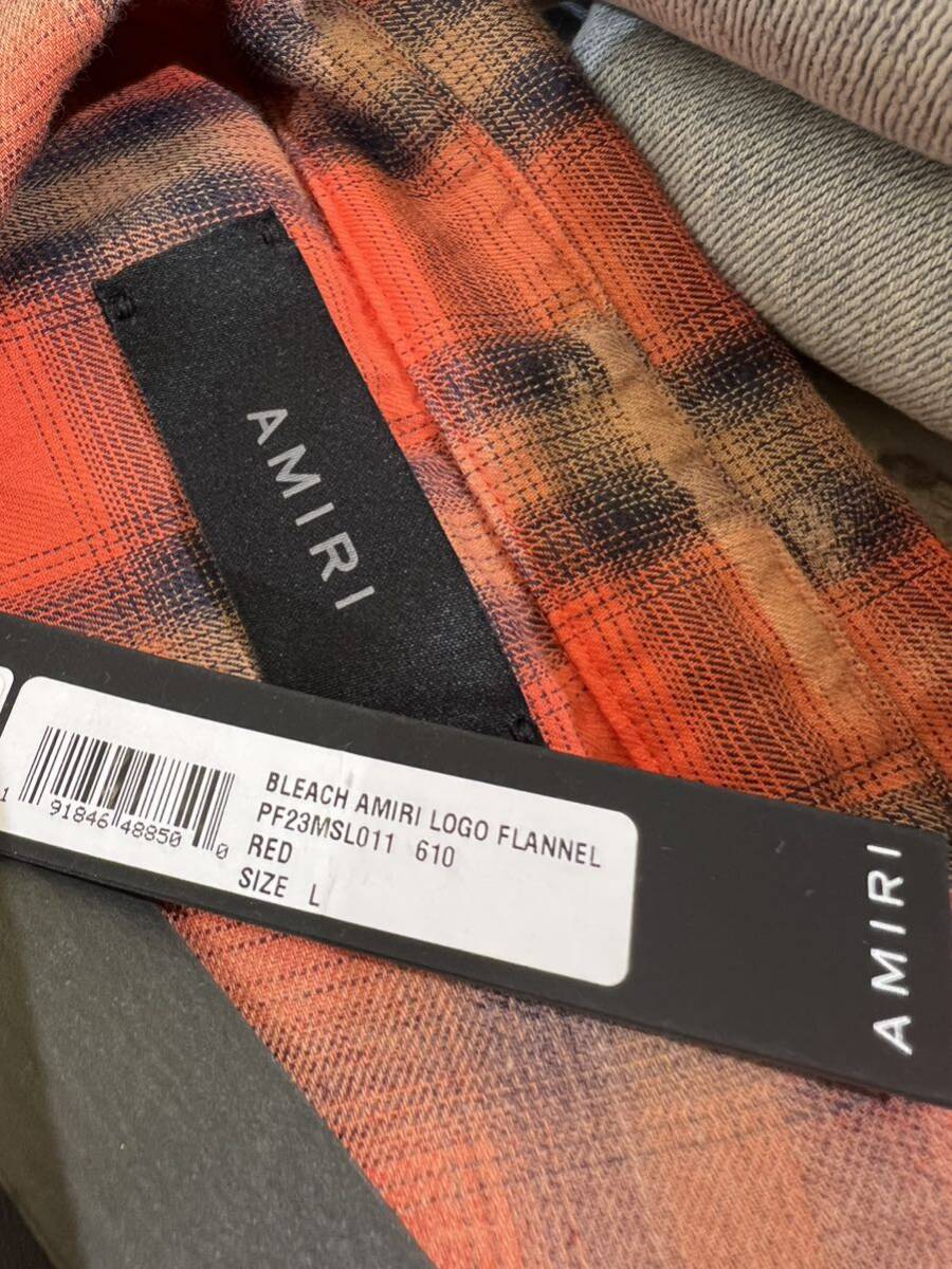 【AMIRI】BLEACH AMIRI LOGO FLANNELの画像4