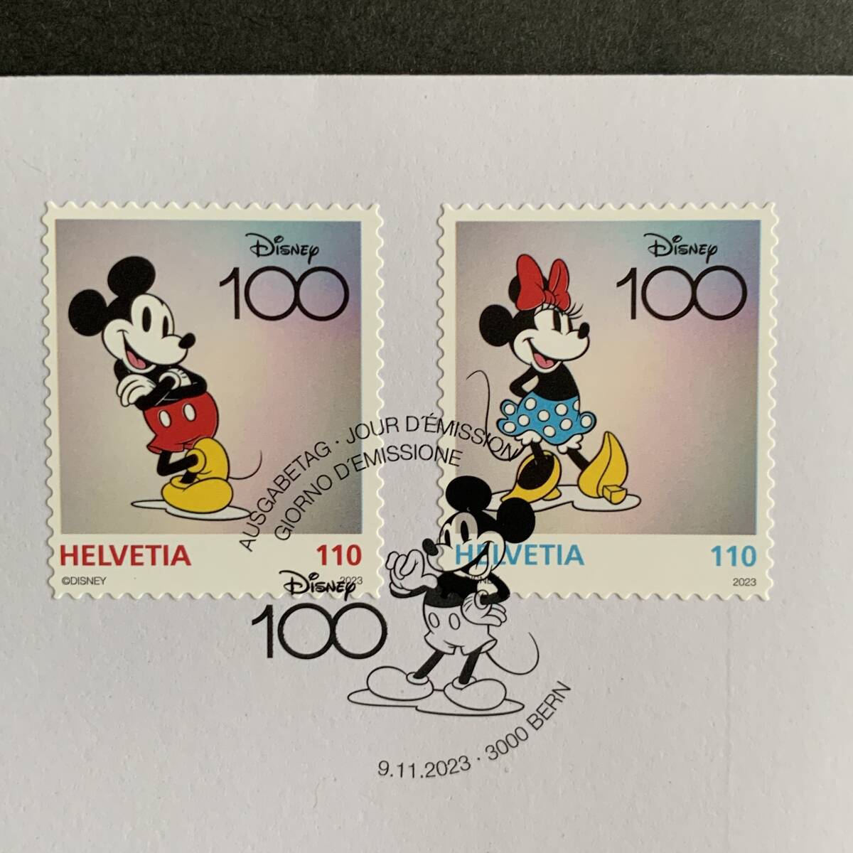 [FDC| First Day Cover ]2023 year * Switzerland * Disney 100 anniversary 