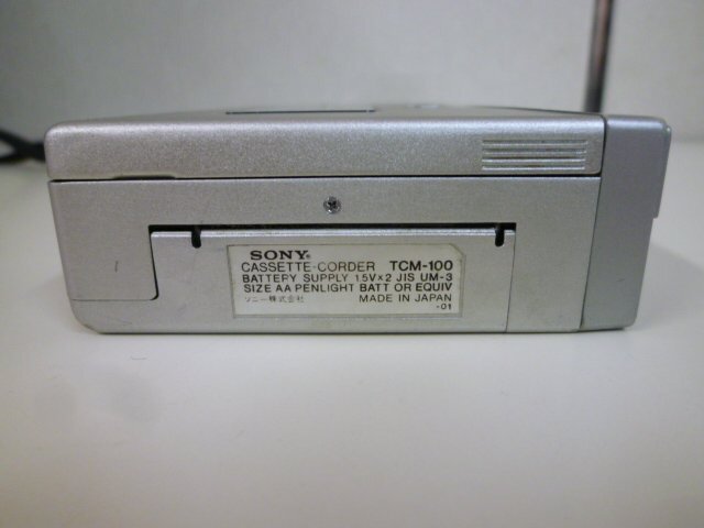 TSA-01218-03 SONY ソニー CASSETTE CORDER カセットコーダー TCM-100 ※ジャンク品の画像5