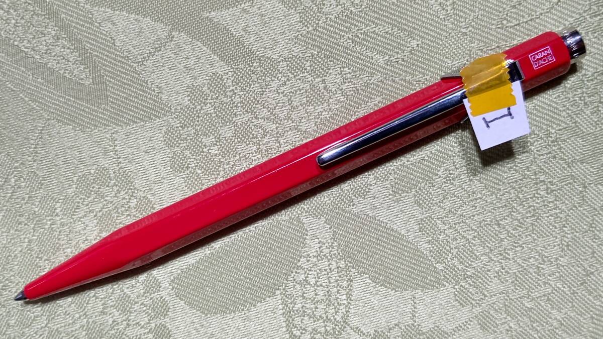 I カランダッシュ CARAN d'ACHE ボールペン 849 レッド 筆記確認