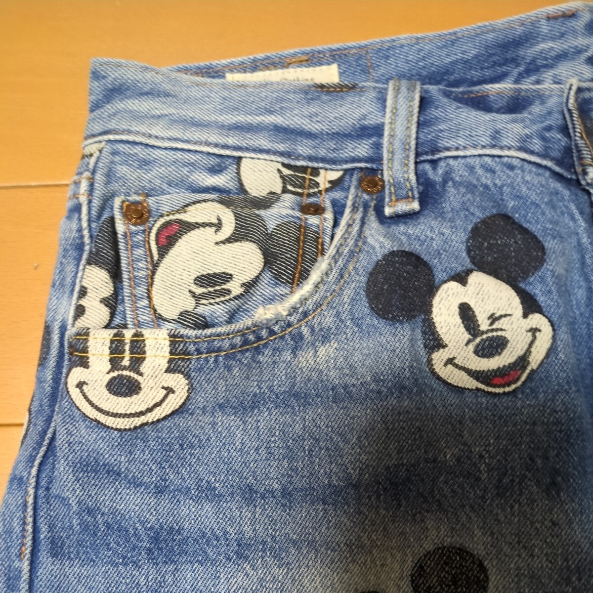 Levi's リーバイス】 ディズニーコレクション メンズ オリジナルフィット 501 MICKEY 希少 ジーンズ_画像5