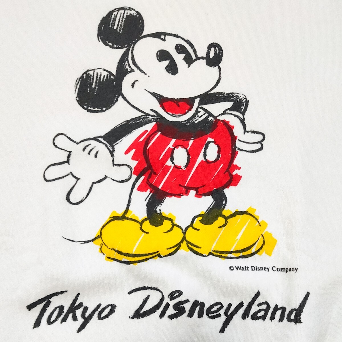 昔の 未使用 東京ディズニーランド ミッキーマウス スウェット トレーナー Lサイズ Disney ミッキー 90s ヴィンテージ オールドの画像3