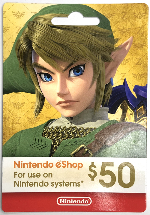 (新品) 北米版 USA Nintendo eShop Card $50 ニンテンドープリペイドカードの画像1