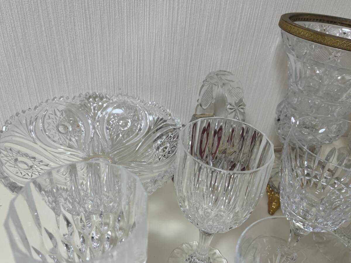 大量 クリスタルガラス クリスタルグラス ワイン ブランデー シャンパン 花瓶 まとめ売り 食器 アイスペール