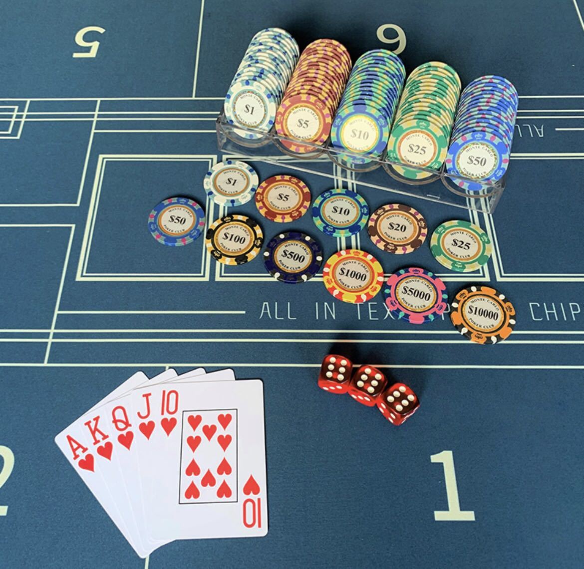 ポーカーチップ ★11枚 セットモンテカルロ ゴルフマーカー グリーンマーカー カジノ リアルチップ 重量感　ポーカーチップ_画像3