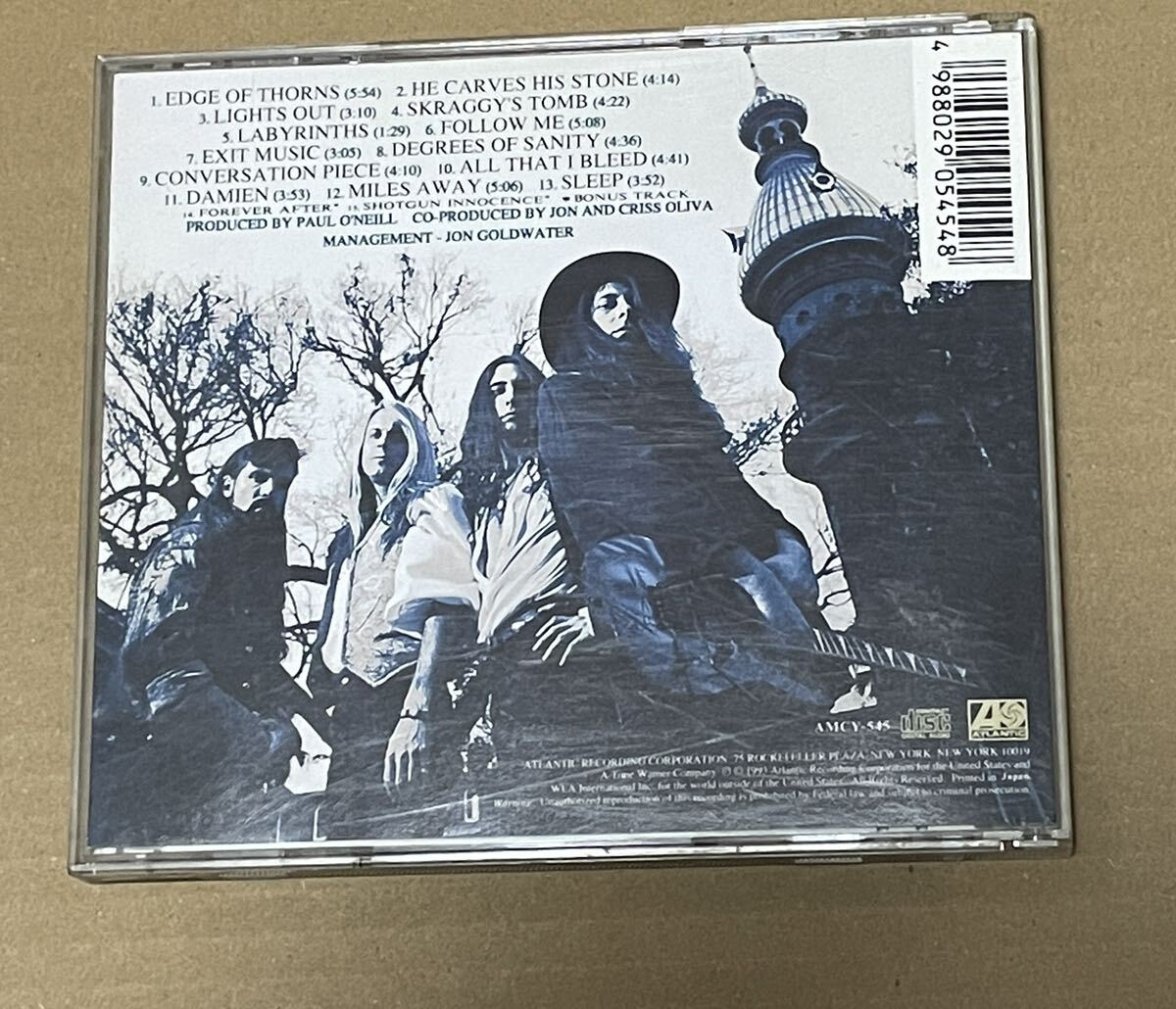  включая доставку Savatage - Edge Of Thorns записано в Японии CD / Sava ta-ji/ AMCY545
