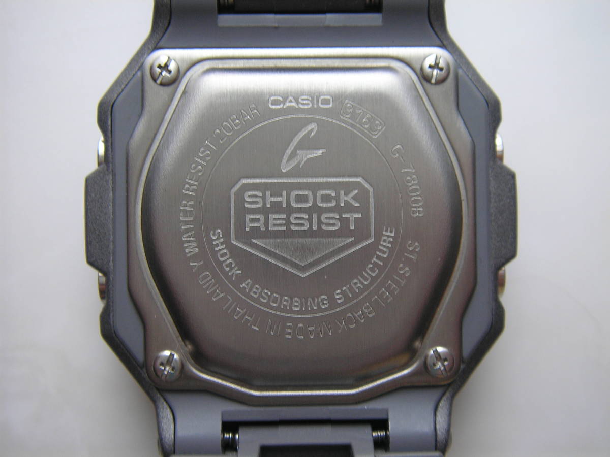 ＣＡＳＩＯ　Ｇ－ＳＨＯＣＫ　Ｇ－７８００Ｂ　スクエアモデル　未使用_画像3