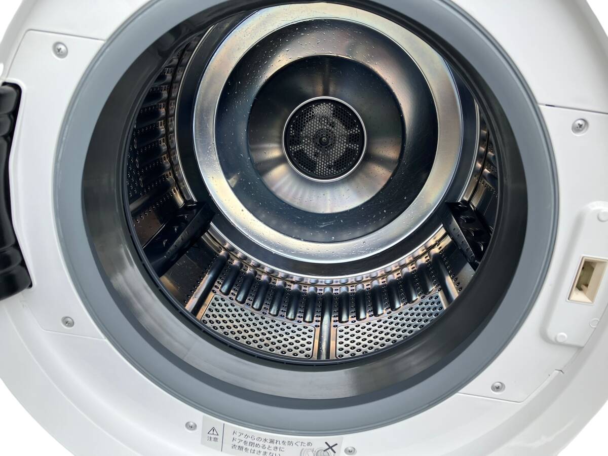 お04-024eS//【現状品】SHARP ドラム式洗濯機 ES-H10E-WL 2020年製 乾燥機能動作確認 排水関係動作未確認 現地引取のみ_画像3