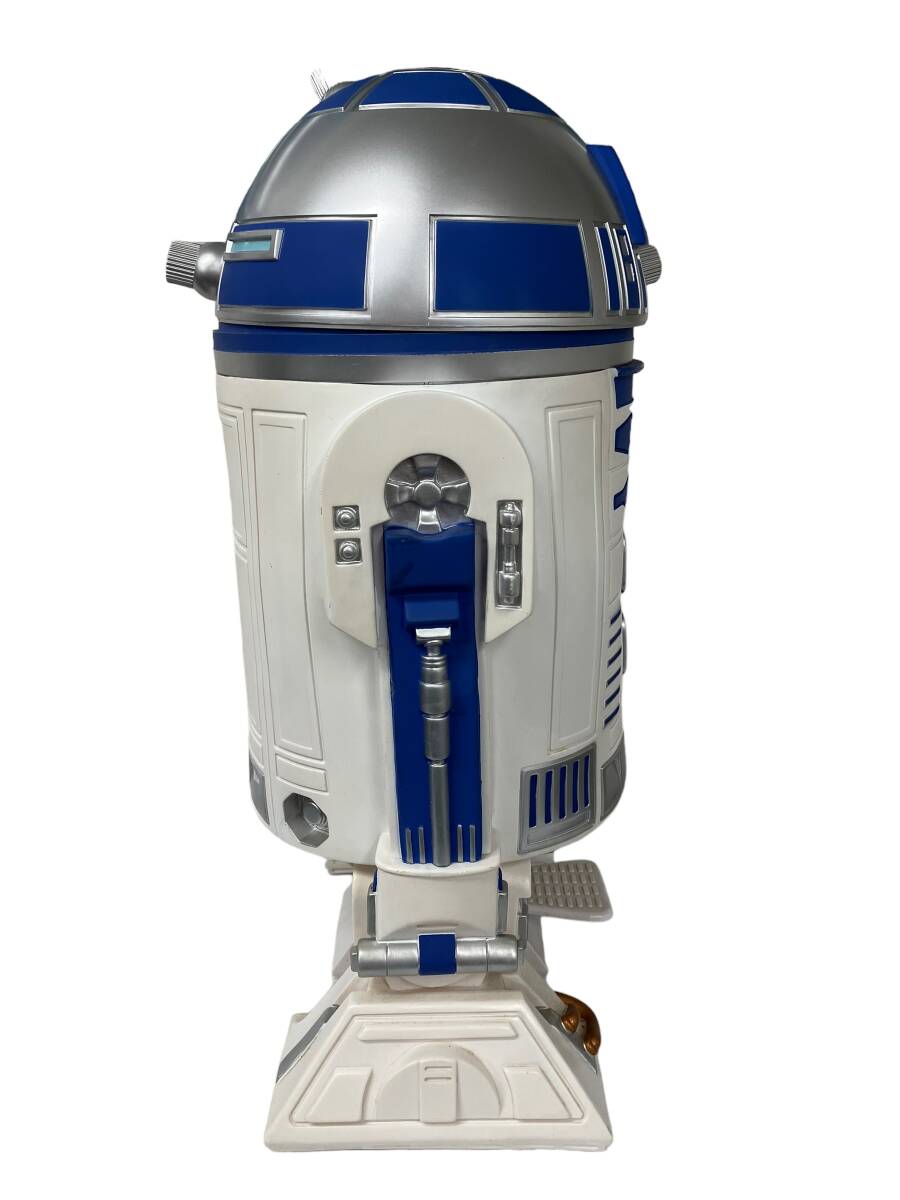 お04-138eS//【ジャンク品】スターウォーズ STARWARS R2D2 ビッグサイズ ゴミ箱 ダストボックス ペダル式 全高約60cm 破損ありの画像3