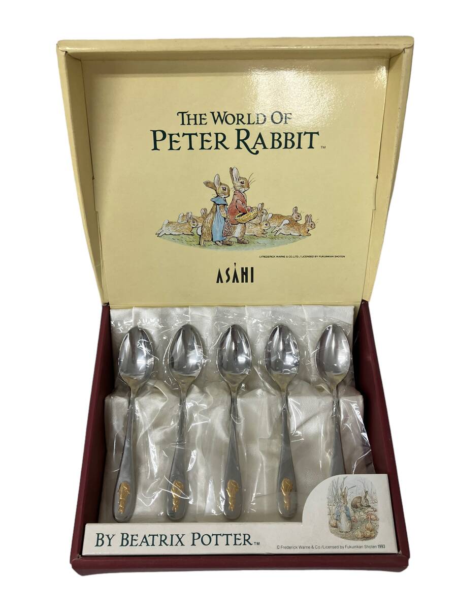 o04-208rK//[ unused ] Peter Rabbit spoon glass PETER RABBIT present condition goods 