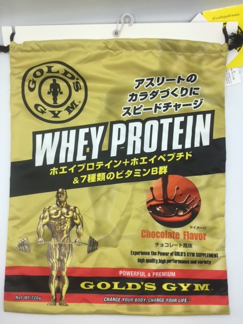 ゴールドジム goldsgym gold'sgym　巾着　きんちゃく　シューズバッグ　しまむら　コラボ_画像1