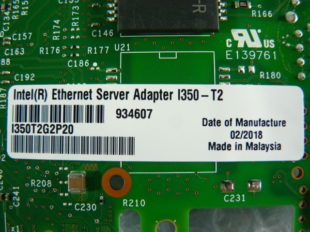 1PRV // Intel Ethernet Server Adapter I350-T2 Dual Port Gigabit 80mmブラケット // Fujitsu PRIMERGY RX2530 M4 取外 //在庫2の画像2
