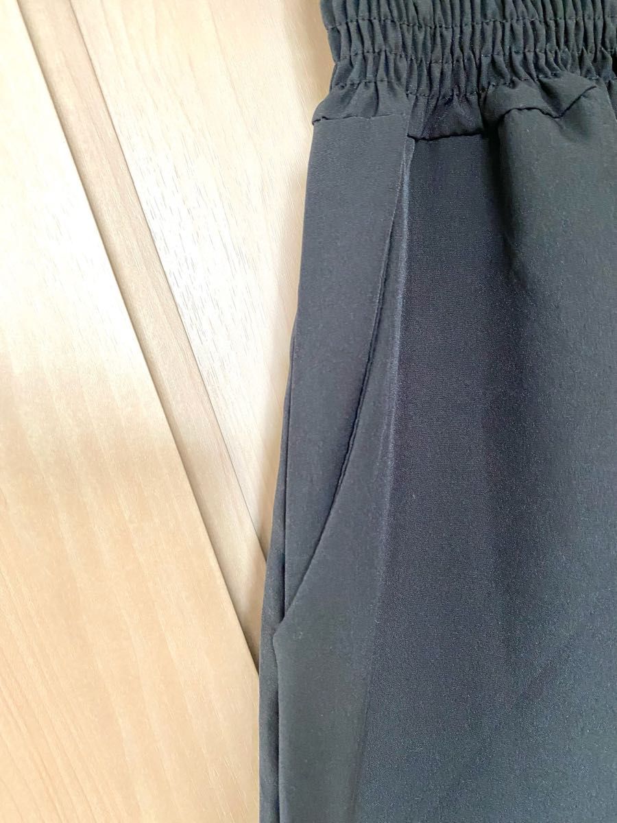 フリル袖 オールインワン 可愛い ロンパース フリル 韓国 おしゃれ ブラック ノースリーブ パンツドレス